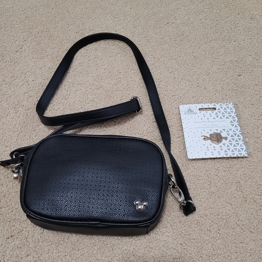 Mickey Mouse Icon Flair Belt Bag + Disney Store Key and Lock Pin